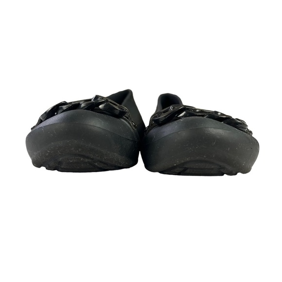 Crocs Gianna Black Chain Link Slip On Ballet Shoes Womens Size 8 - Picture 7 of 10